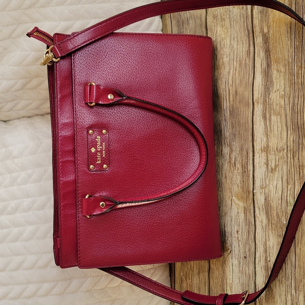 Kate Spade Burgundy Leather Bag